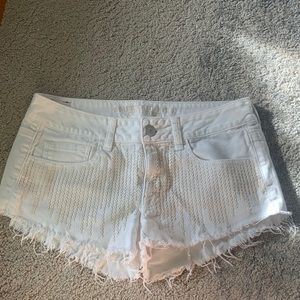 American eagle white shorts